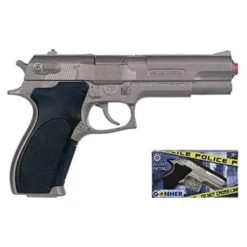 Pistola Policia 8 Tiros Plata -Niños Juguetes Tienda cpa toy pistola policia 8 tiros plata 2