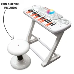 Teclado Electrónico Disco Con Taburete -Niños Juguetes Tienda deqube teclado electronico disco con taburete 4