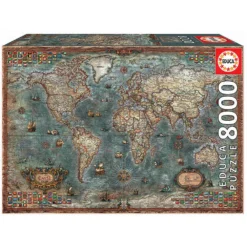 Puzzle 8000 Piezas Mapamundi Historico