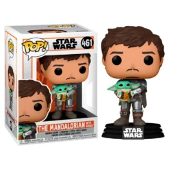 FUNKO POP Star Wars Mandalorian Mando Holding Child -Niños Juguetes Tienda funko pop star wars mandalorian mando holding child 2