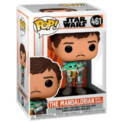FUNKO POP Star Wars Mandalorian Mando Holding Child