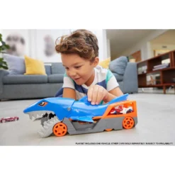 Hot Wheels Tiburón Mastica Coches Guarda Y Transporta Hasta 5 Coches De Juguete Die-Casts -Niños Juguetes Tienda hot wheels tiburon mastica coches guarda y transporta hasta 5 coches de juguete die casts 6
