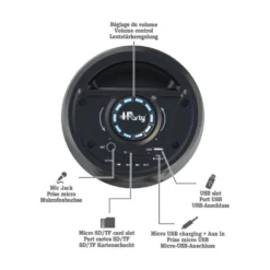 LEXIBOOK Karaoke Bluetooth® Iparty 39 Cm -Niños Juguetes Tienda lexibook karaoke bluetooth iparty 39 cm 3