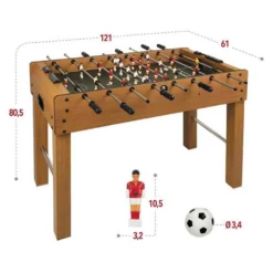 Molto Futbolín De Madera Campus 121x61x78 Cm -Niños Juguetes Tienda molto futbolin de madera campus 121x61x78 cm 2