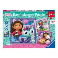 Ravensburger Puzzle 3X49 Piezas Casa De Gabby