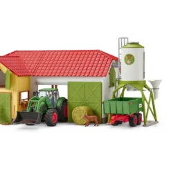Schleich Tractor Mundo Granja Tractor Con Trailer -Niños Juguetes Tienda schleich tractor mundo granja tractor con trailer 7