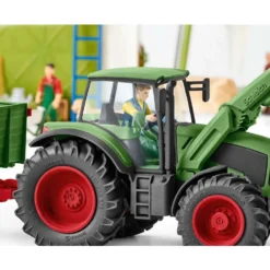 Schleich Tractor Mundo Granja Tractor Con Trailer -Niños Juguetes Tienda schleich tractor mundo granja tractor con trailer 8
