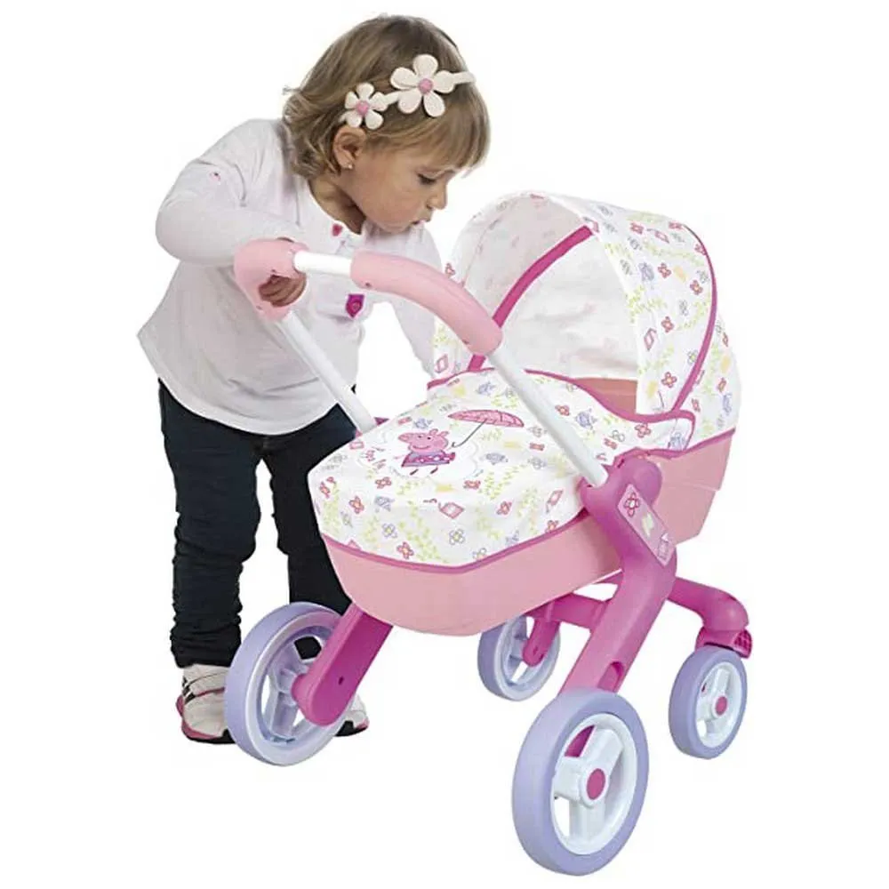 SMOBY Peppa Pig Cochecito Pop Pram 2 SMOBY Peppa Pig Cochecito Pop Pram - Imagen 2