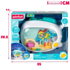 Winfun Proyector De Fondo Marino Para Bebés -Niños Juguetes Tienda winfun proyector de fondo marino para bebes 6
