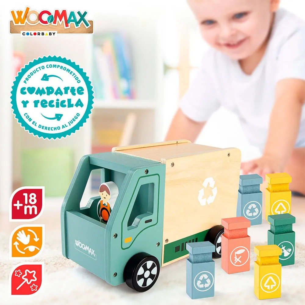 Camión De Basura Madera 4 Camión De Basura Madera - Imagen 4