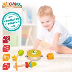 Instrumentos Musicales De Madera -Niños Juguetes Tienda woomax instrumentos musicales de madera 3